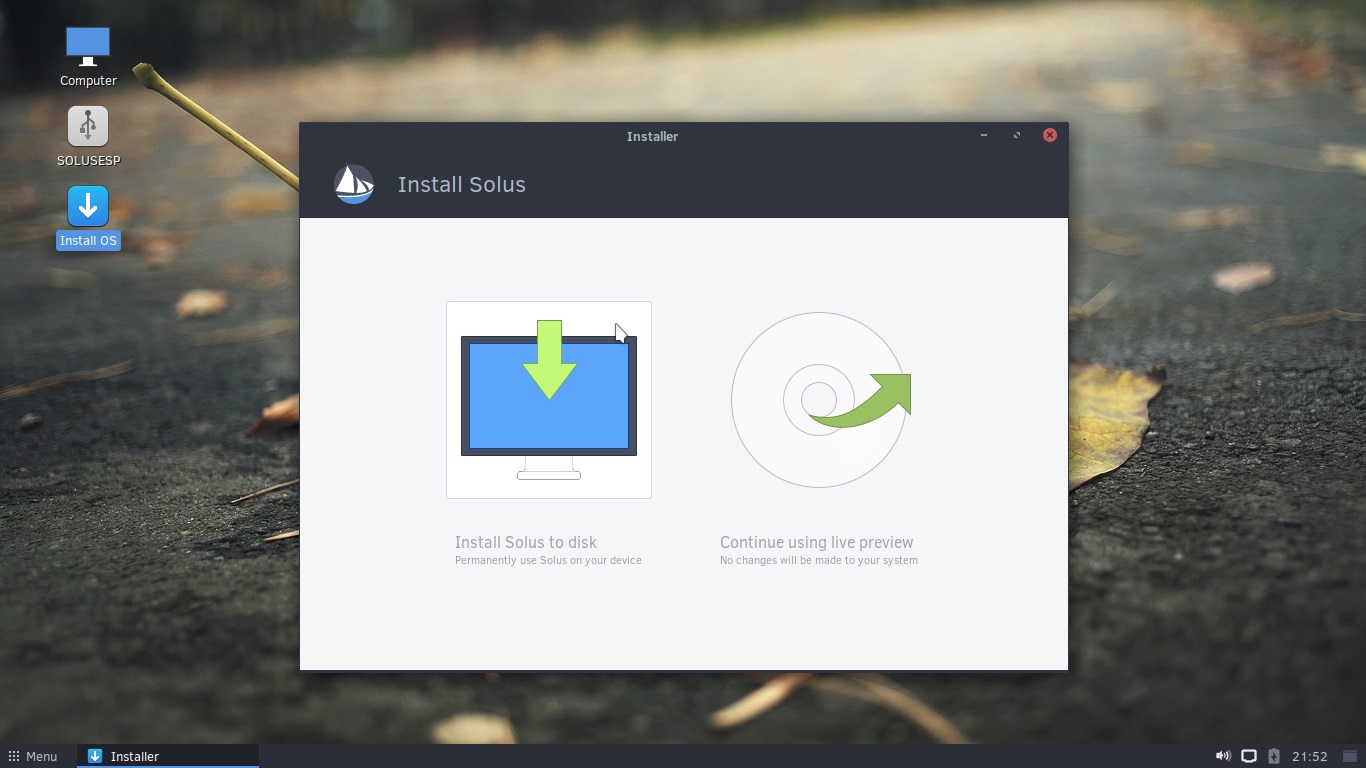 Solus Install